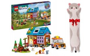 41735 LEGO® Friends Mobilus namelis, 785 d. ir dovana pagalvė Katė, 50 cm цена и информация | Конструкторы и кубики | pigu.lt