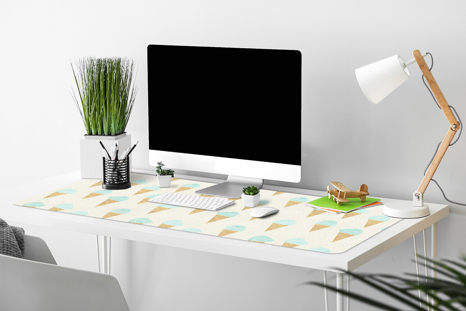 Decormat stalo kilimėlis, ledai, 90x45 cm kaina ir informacija | Staltiesės, servetėlės | pigu.lt