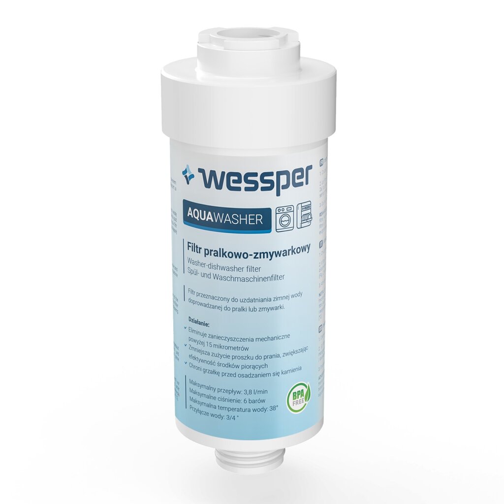 Wessper AquaWasher, 1 vnt. kaina ir informacija | Vandens filtrai | pigu.lt