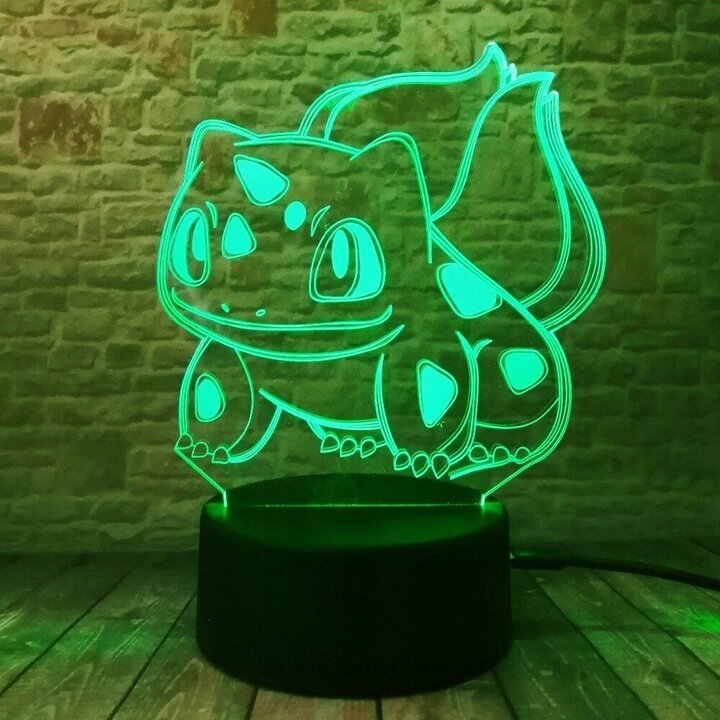 Vaikiškas stalinis šviestuvas LED Pokemon Zaxer kaina ir informacija | Vaikiški šviestuvai | pigu.lt
