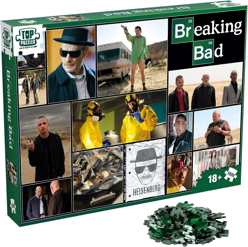 Dėlionės koliažas iš Winning Moves Breaking Bad 1000 d. kaina ir informacija | Dėlionės (puzzle) | pigu.lt