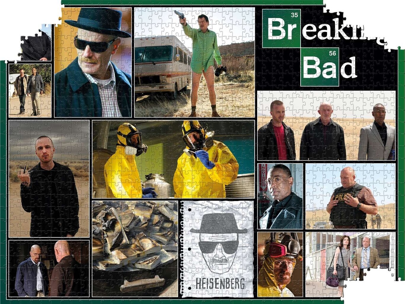 Dėlionės koliažas iš Winning Moves Breaking Bad 1000 d. kaina ir informacija | Dėlionės (puzzle) | pigu.lt