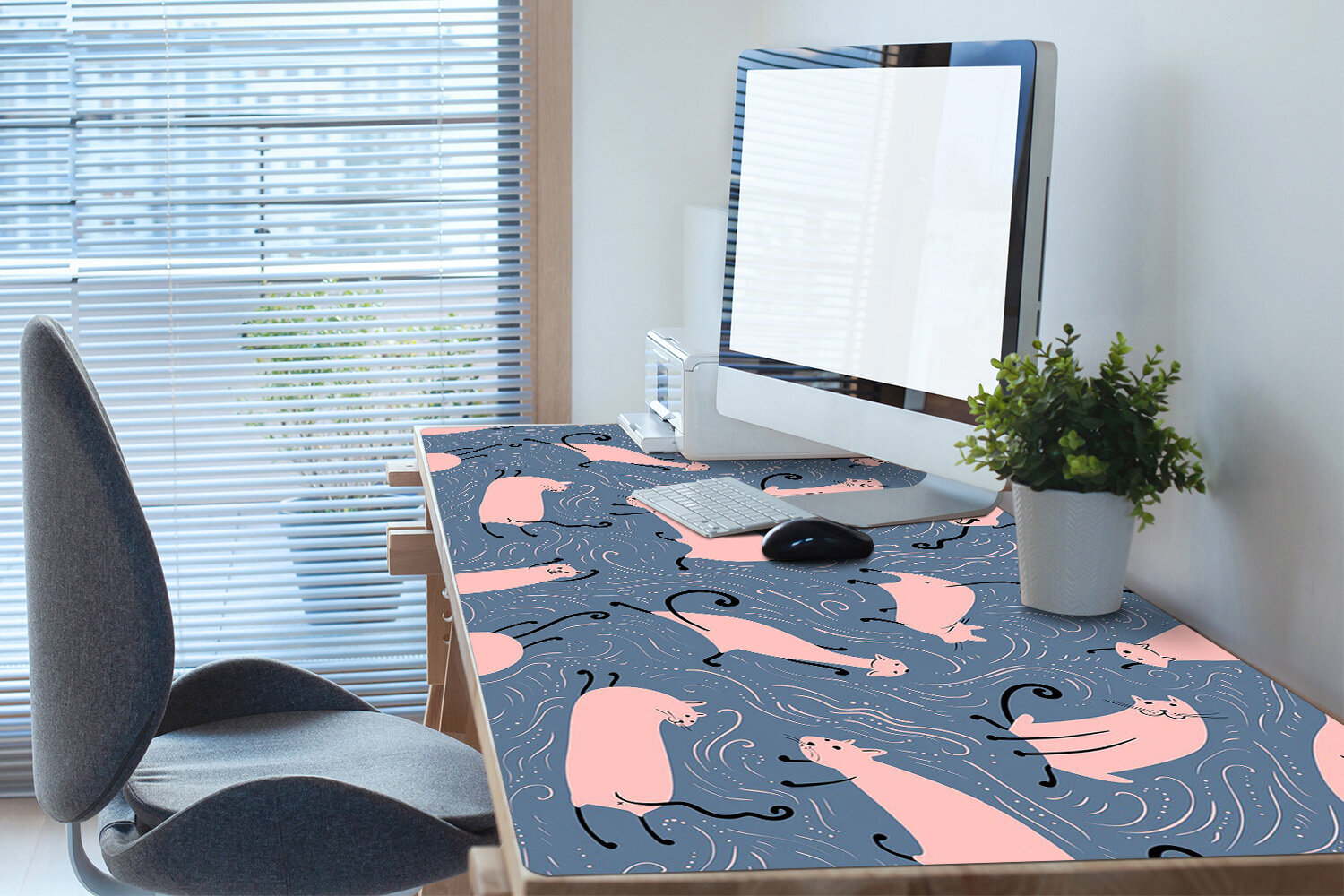Decormat stalo kilimėlis, katės, 90x45 cm цена и информация | Staltiesės, servetėlės | pigu.lt