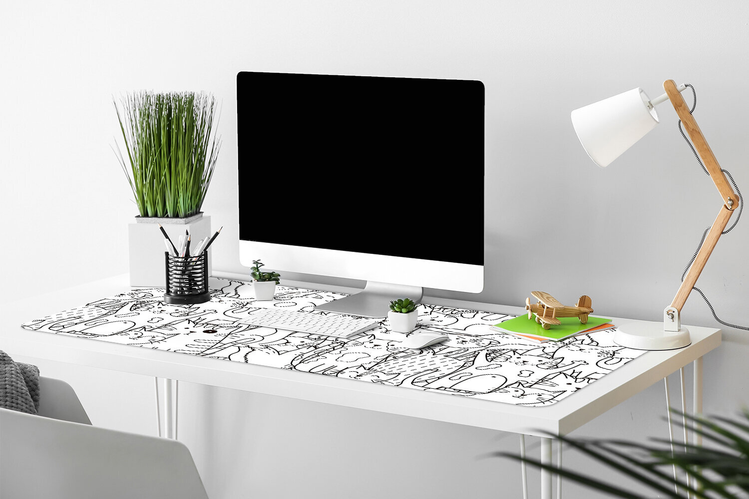 Decormat stalo kilimėlis, katės, 90x45 cm kaina ir informacija | Staltiesės, servetėlės | pigu.lt