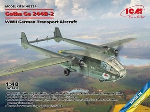 Klijuojamas modelis ICM 48224 WWII German Transport Aircraft Gotha Go 244B-2 1/48 kaina ir informacija | Klijuojami modeliai | pigu.lt