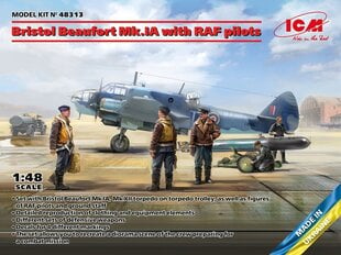 Klijuojamas modelis ICM 48313 Bristol Beaufort Mk.IA with RAF pilots 1/48 kaina ir informacija | Klijuojami modeliai | pigu.lt