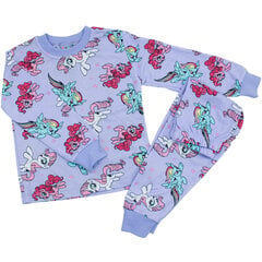 Пижама для девочки Citcit, фиолетовая цена и информация | Пижамы, халаты для девочек | pigu.lt