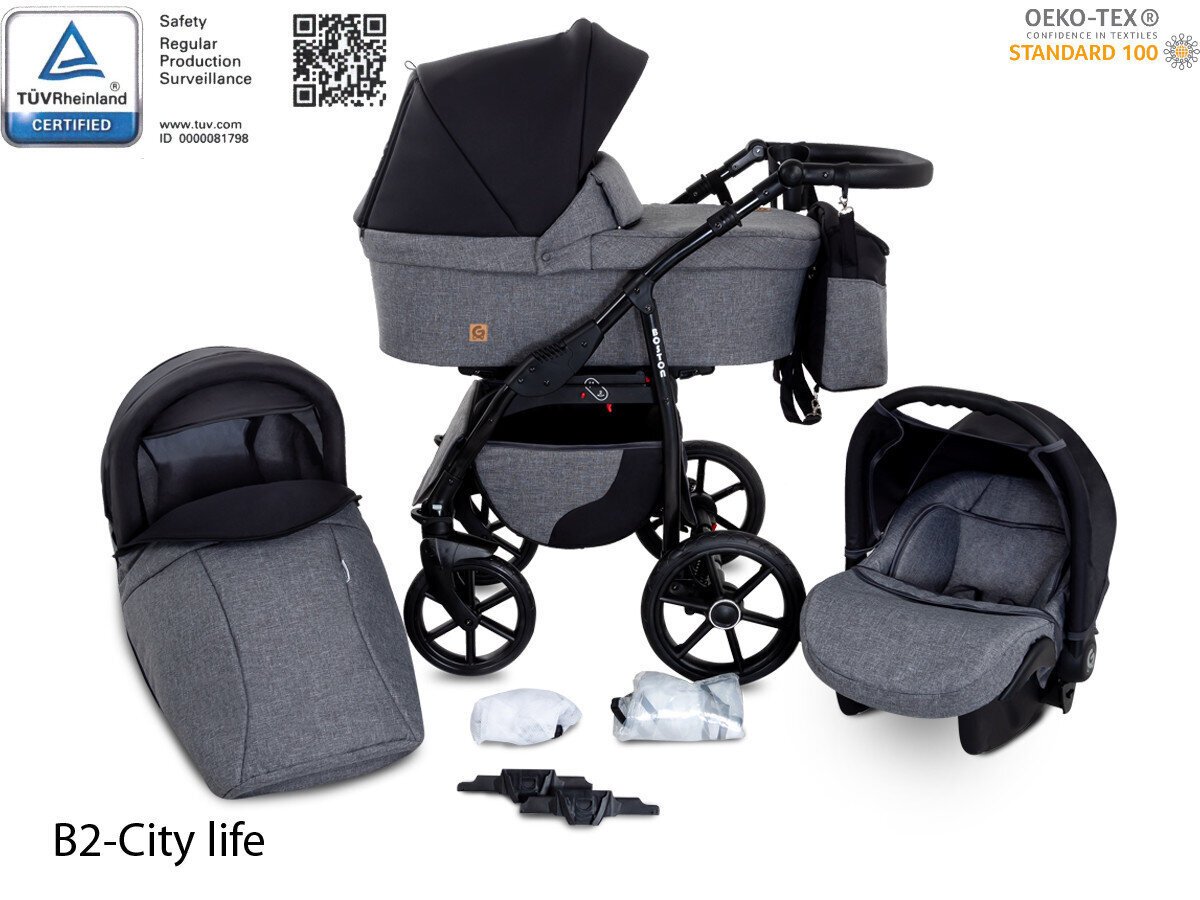 Universalus vežimėlis 3 in 1 GaGaDumi Boston Travel System kaina ir informacija | Vežimėliai | pigu.lt