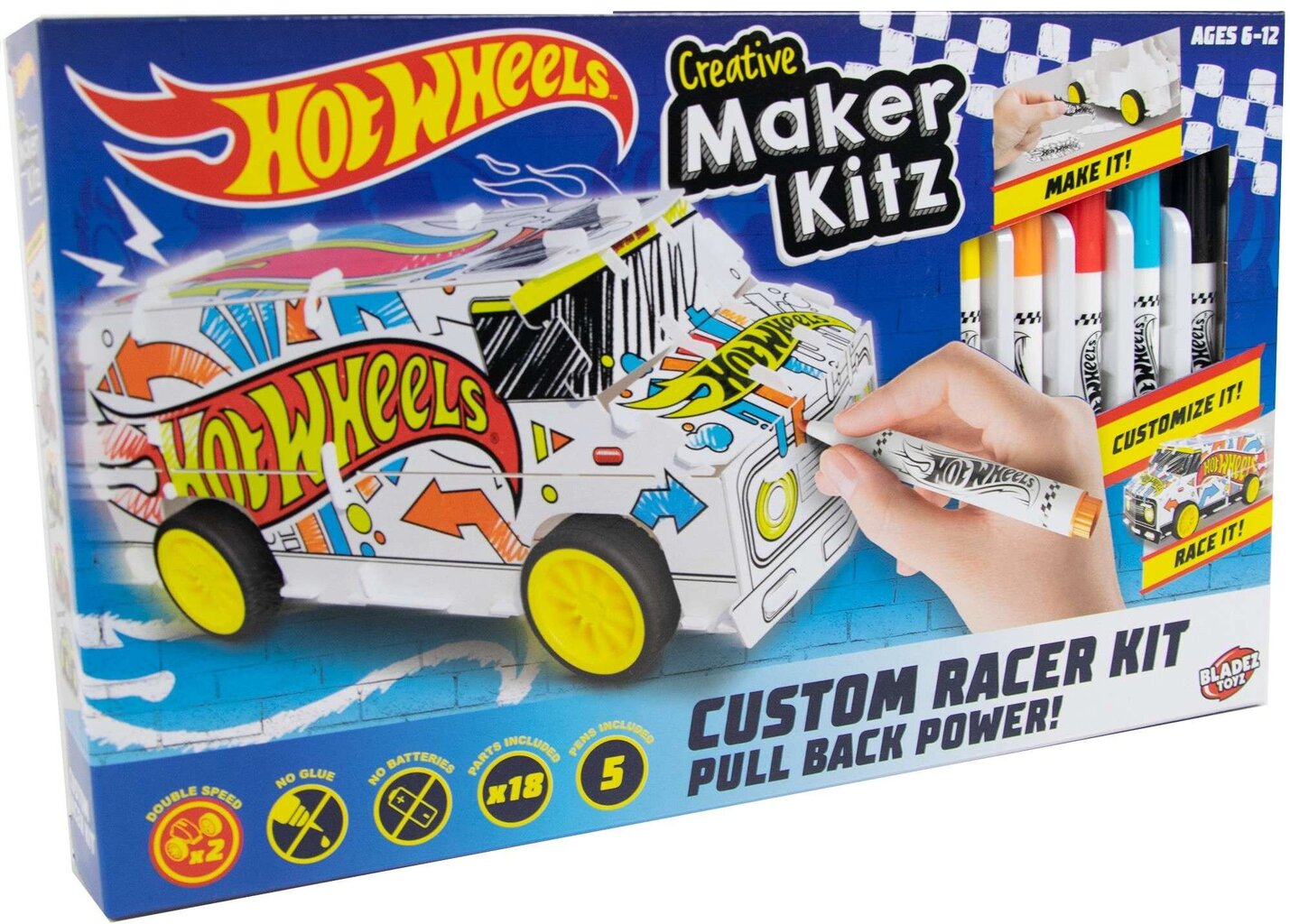 Kūrybinis rinkinys Bladez Toyz Hot Wheels Maker Kitz цена и информация | Piešimo, tapybos, lipdymo reikmenys | pigu.lt