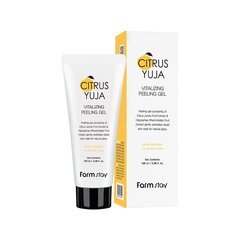 Valomos putos su yuzu ekstraktu FarmStay Citrus Yuja Vitalizing Foam Cleansing, 100 ml kaina ir informacija | Veido prausikliai, valikliai | pigu.lt