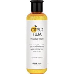 Veido tonikas su citrusinių vaisių ekstraktu FarmStay Citrus Yuja Vitalizing Toner,280 ml kaina ir informacija | Veido prausikliai, valikliai | pigu.lt