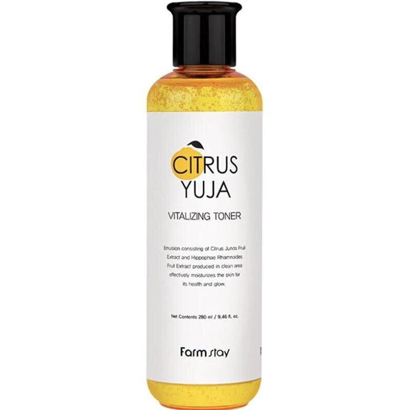 Veido tonikas su citrusinių vaisių ekstraktu FarmStay Citrus Yuja Vitalizing Toner,280 ml kaina ir informacija | Veido prausikliai, valikliai | pigu.lt