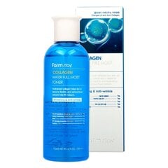 Veido tonikas FarmStay Collagen Water Full Moist Toner, 200 ml kaina ir informacija | Veido prausikliai, valikliai | pigu.lt