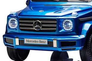 Детский электромобиль Mercedes-Benz G500 с музыкальным модулем, одноместный, синий цена и информация | Электромобили для детей | pigu.lt