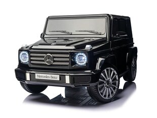 Детский электромобиль Mercedes-Benz G500 с музыкальным модулем, одноместный, черный цена и информация | Электромобили для детей | pigu.lt