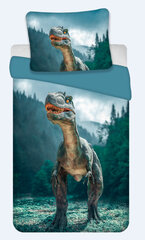 Dinosaur Blue Комплект детского постельного белья 140x200cm, 70x90 cm цена и информация | Детское постельное бельё | pigu.lt