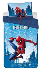 Vaikiškas patalynės komplektas Spiderman Blue, 140×200, 2 dalių kaina ir informacija | Patalynė kūdikiams, vaikams | pigu.lt