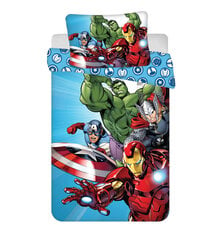 Avengers Light Blue Комплект детского постельного белья (small) 100×135 cm, 40×60 cm цена и информация | Детское постельное бельё | pigu.lt