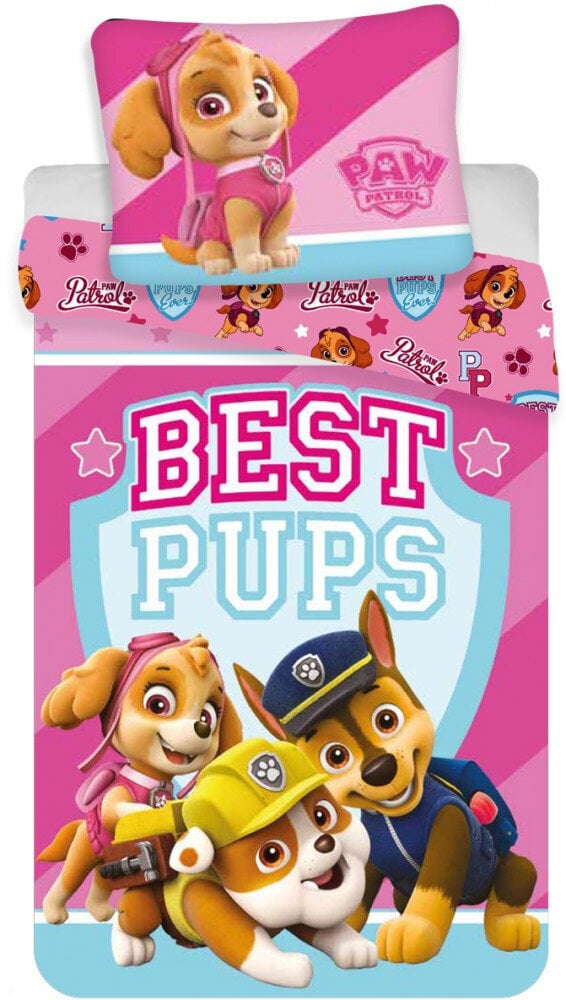 Vaikiškas patalynės komplektas Paw Patrol Best Pups, 100×135, 2 dalių kaina ir informacija | Patalynė kūdikiams, vaikams | pigu.lt