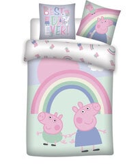 Vaikiškas patalynės komplektas Peppa Pig Best Day, 100×135, 3 dalių kaina ir informacija | Patalynė kūdikiams, vaikams | pigu.lt