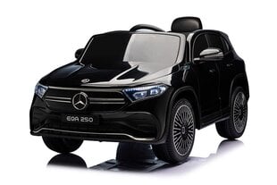 Детский электромобиль Mercedes-Benz EQA 250 с музыкальным модулем, одноместный, черный цена и информация | Электромобили для детей | pigu.lt