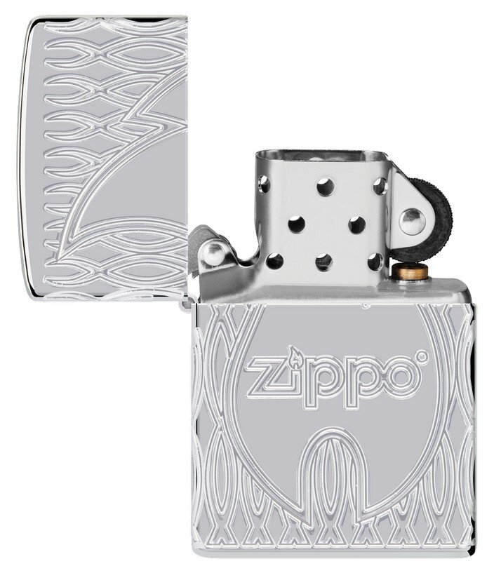 Žiebtuvėlis Zippo 48838 Armor® Zippo Flame Design kaina ir informacija | Žiebtuvėliai ir priedai | pigu.lt