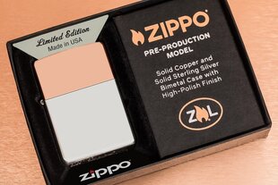 Зажигалка Zippo 48695 в биметаллическом корпусе цена и информация | Зажигалки и аксессуары | pigu.lt