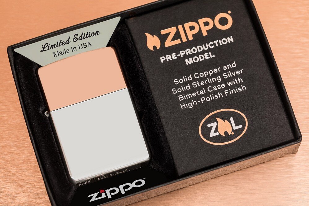 Zippo Bimetal Case Silver 48695 Limited Edition zippo Original USA