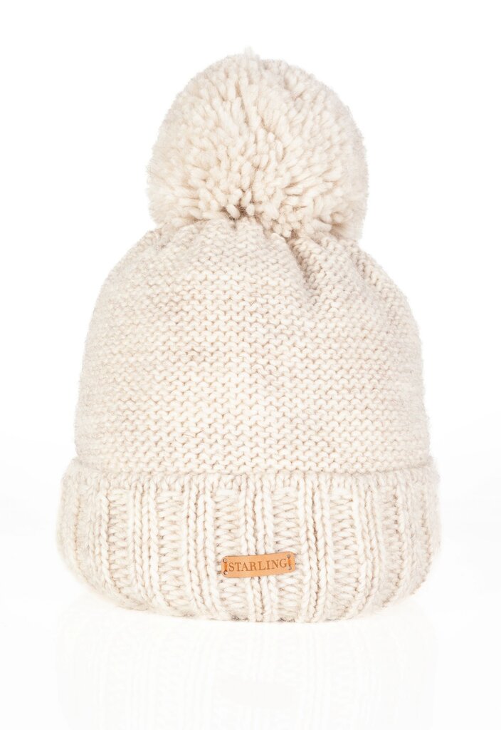 Moteriška žieminė kepurė Starling, balta цена и информация | Kepurės moterims | pigu.lt