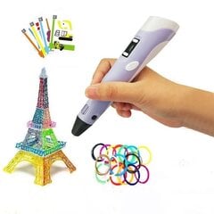 3D ручка Bazeroom + 60 м пластика, желтая/ 3D карандаш цена и информация | Смарттехника и аксессуары | pigu.lt
