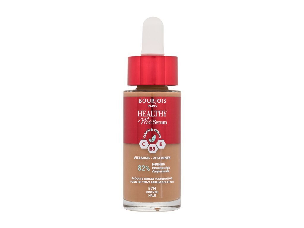 Makiažo pagrindas Bourjois Paris Healthy Mix Serum Foundation, 57N Bronze Halé, 30 ml kaina ir informacija | Makiažo pagrindai, pudros | pigu.lt