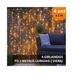 Kalėdinė girlianda, Lempučių užuolaida, 800 LED, 8x2 m kaina ir informacija | Girliandos | pigu.lt