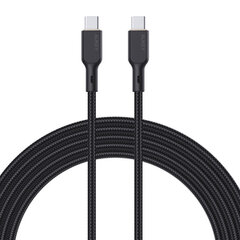 Cable Aukey CB-KCC101 USB-C to USB-C 1m (black) цена и информация | Зарядные устройства для телефонов | pigu.lt