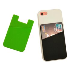 Self-adhesive card case for the back of the phone - blue kaina ir informacija | Telefono dėklai | pigu.lt