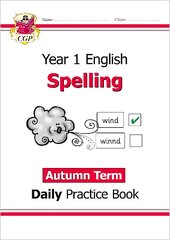 KS1 Spelling Year 1 Daily Practice Book: Autumn Term цена и информация | Книги для подростков  | pigu.lt