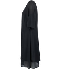 темно-синее коктейльное платье-миди в блестящий горошек цена и информация | Платья | pigu.lt