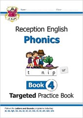 Reception English Phonics Targeted Practice Book - Book 4 цена и информация | Книги для подростков  | pigu.lt