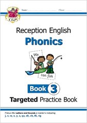 Reception English Phonics Targeted Practice Book - Book 3 цена и информация | Книги для подростков  | pigu.lt