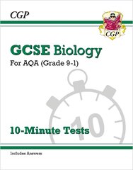 GCSE Biology: AQA 10-Minute Tests (includes answers) цена и информация | Книги для подростков и молодежи | pigu.lt