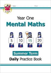 KS1 Mental Maths Year 1 Daily Practice Book: Summer Term kaina ir informacija | Knygos paaugliams ir jaunimui | pigu.lt