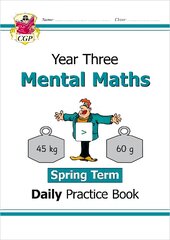 KS2 Mental Maths Year 3 Daily Practice Book: Spring Term kaina ir informacija | Knygos paaugliams ir jaunimui | pigu.lt