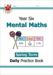 KS2 Mental Maths Year 6 Daily Practice Book: Spring Term kaina ir informacija | Knygos paaugliams ir jaunimui | pigu.lt