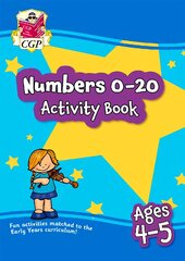 Numbers 0-20 Activity Book for Ages 4-5 (Reception) kaina ir informacija | Knygos paaugliams ir jaunimui | pigu.lt