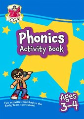 Phonics Activity Book for Ages 3-4 (Preschool) kaina ir informacija | Knygos paaugliams ir jaunimui | pigu.lt