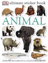 Animals Ultimate Sticker Book цена и информация | Книги для самых маленьких | pigu.lt