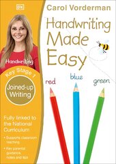 Handwriting Made Easy, Joined-up Writing, Ages 5-7 (Key Stage 1): Supports the National Curriculum, Handwriting Practice Book kaina ir informacija | Knygos paaugliams ir jaunimui | pigu.lt