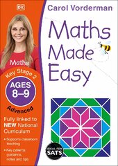 Maths Made Easy: Advanced, Ages 8-9 (Key Stage 2): Supports the National Curriculum, Maths Exercise Book цена и информация | Книги для подростков  | pigu.lt