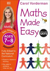 Maths Made Easy: Advanced, Ages 7-8 (Key Stage 2): Supports the National Curriculum, Maths Exercise Book цена и информация | Книги для подростков  | pigu.lt