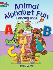 Animal Alphabet Fun Coloring Book kaina ir informacija | Knygos mažiesiems | pigu.lt