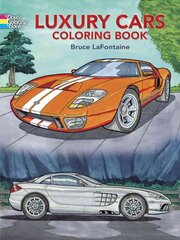 Luxury Cars Coloring Book kaina ir informacija | Knygos mažiesiems | pigu.lt